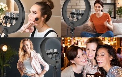 Neewer RP19H černo-bílé 19" kruhové světlo pro multi-streaming