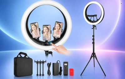 Neewer RP19H černo-bílé 19" kruhové světlo pro multi-streaming