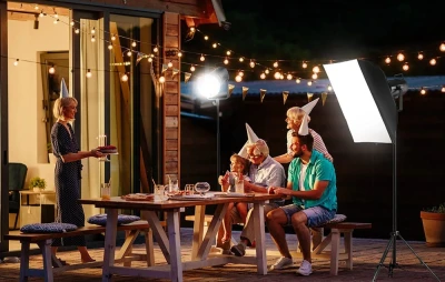 Neewer CB200C RGB černo-stříbrné LED video světlo