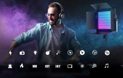 Neewer RGB1200 černé LED svítidlo