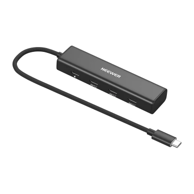 Neewer PS020E 4-in-1 černý rozbočovač USB-C se 4 porty