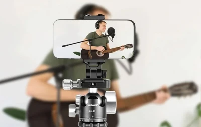 Neewer SP-02 černý rychloupínací držák telefonu s adaptérem Arca