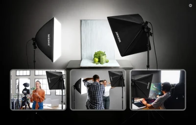 Neewer 10102773 700 W sada osvětlení se softboxy, 3 ks