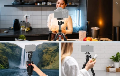 Neewer Small červený stolní stativ