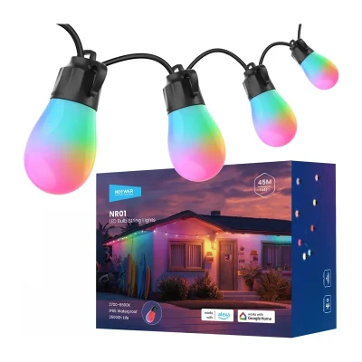 Neewer NR01 RGB teplá bílá 45 m IP65 venkovní světelná řetězová dekorace