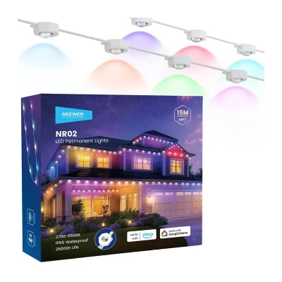 Neewer NR02 15 m RGBCW bílý venkovní LED světelný řetěz