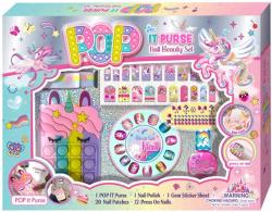 Nehtové dětské studio Jednorožec set s Pop It kabelkou a doplňky v krabici Nehtové dětské studio Jednorožec set s Pop It kabelkou a doplňky v krabici