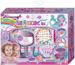 Nehtové studio velká dětská sada se slupovacími laky a UV lampou USB