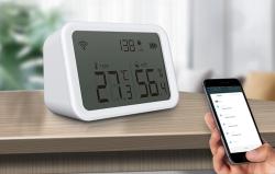 Neo Snímač teploty a vlhkosti NAS-TH02W s displejem Wi-Fi TUYA