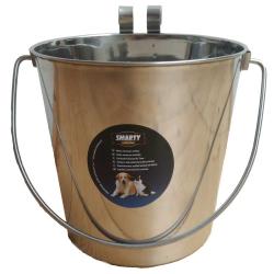 Nerez kyblík s háky na krmení, vodu 1,5 l Nerez kyblík s háky na krmení, vodu 1,5 l