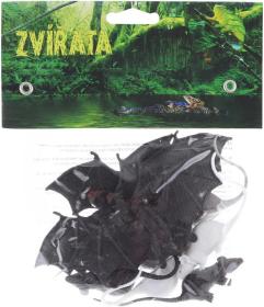 Netopýři a krysy plastová zvířátka 5-11cm set 10ks v sáčku