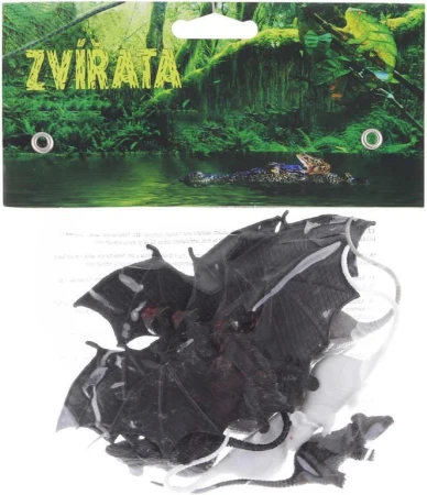 Netopiere a krysy plastové zvieratká 5-11cm set 10ks v sáčku Netopiere a krysy plastové zvieratká 5-11cm set 10ks v sáčku