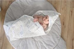 NEW BABY Dětská hrací deka Bear warm grey