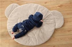 NEW BABY Dětská hrací deka Bear warm grey