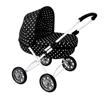 NEW BABY Dětský kočárek pro panenky 2v1 Monika červený