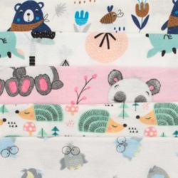 New Baby Flanelové pleny s potiskem 70x80 cm 10 ks