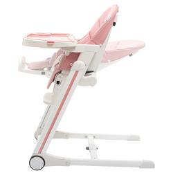 NEW BABY Jídelní židlička Muka dusty pink