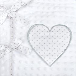 New Baby Luxusní šněrovací zavinovačka z Minky bílá 75x75 cm