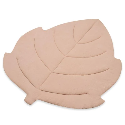 NEW BABY Mušelínová hrací deka Leaf beige NEW BABY Mušelínová hrací deka Leaf beige