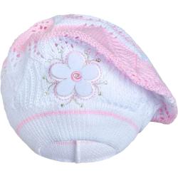 New Baby Pletená čepička-baret