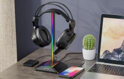 New Bee Headphone holder with USB NB-Z8 RGB