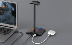 New Bee Headphone holder with USB NB-Z8 RGB