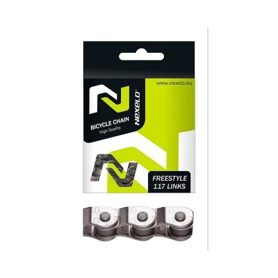 Nexelo 1 Rychlostní BMX Halflink Stříbrný řetěz Nexelo 1 Rychlostní BMX Halflink Stříbrný řetěz