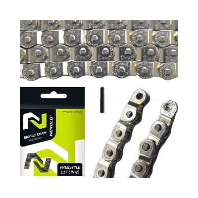 Nexelo 1 Rychlostní BMX Halflink Stříbrný řetěz