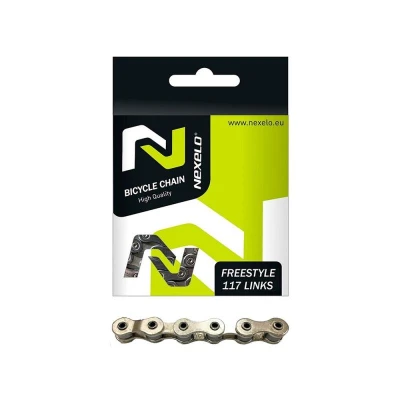 Nexelo 1 Rychlostní BMX Stříbrný řetěz Nexelo 1 Rychlostní BMX Stříbrný řetěz