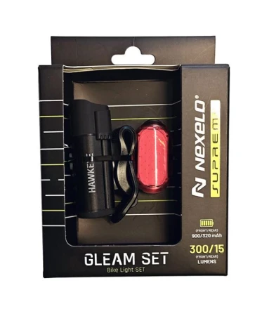Nexelo Supreme Sada Gleam 300LM/15LM USB světlo