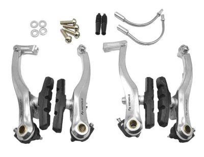 Nexelo V-brake AL Stříbrné čelisti brzdové Nexelo V-brake AL Stříbrné čelisti brzdové