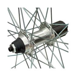 Nexelo Zadné 622X19 Kazeta CNC Strieborné koleso zapletené