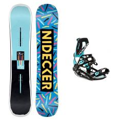 Nidecker Cheat Code Youth detský snowboard + Raven Fastec FT360 black/mint viazanie