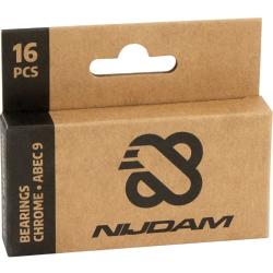 Nijdam ABEC 9 Chrome In-line ložiska 16 ks