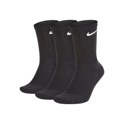 Nike 3 PACK-Everyday Cushion Crew-BLACK ponožky