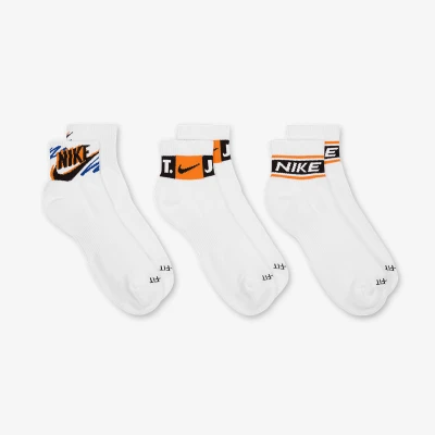 Nike 3 PACK-U NK ED PLS ANKLE 3P SPORT 144 WHITE ponožky