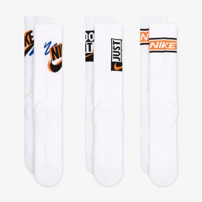 Nike 3 PACK-U NK ED PLS CREW 3PR SPORT 144 WHITE ponožky
