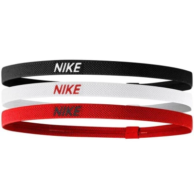 Nike ELASTIC HAIRBANDS 3PK BK/WH/UR čelenky