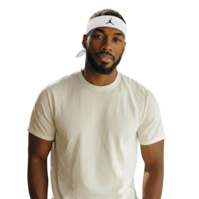 Nike JORDAN PS ADJ HEADBAND WH/BK pánská čelenka