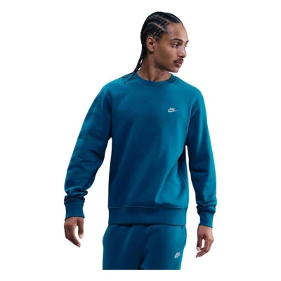 Nike M NK CLUB BB CREW GREEN ABYSS/WHITE pánská mikina