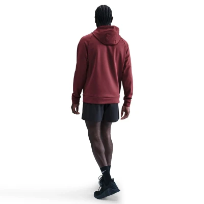 Nike M NK TF FLEECE PO HD GFX DARK TEAM RED pánská mikina