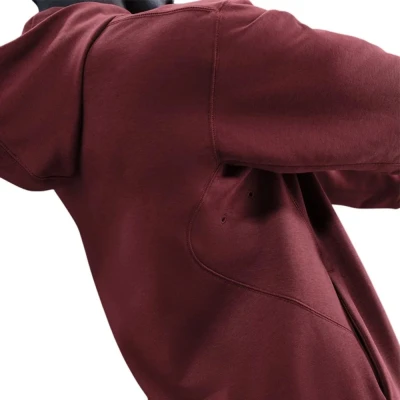 Nike Pro M NP DF NPT MIDLAYER HOODIE DARK TEAM RED/BLACK pánská mikina