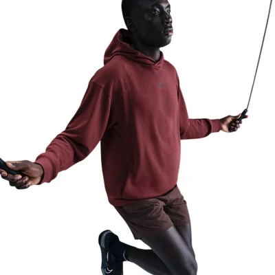 Nike Pro M NP DF NPT MIDLAYER HOODIE DARK TEAM RED/BLACK pánská mikina