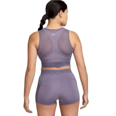 Nike Pro MESH TANK-509 DAYBREAK/WHITE dámské tréninkové tílko