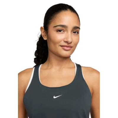 Nike Pro W NP DF TANK ELASTIKA SEAWEED/WHITE dámské tréninkové tílko