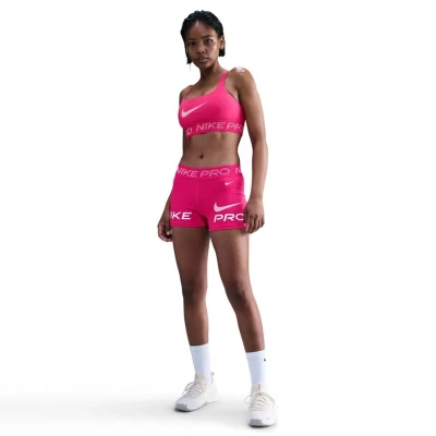 Nike Pro W NP LS BRA TT GRX RUSH PINK/PINK FOAM/WHITE dámská sportovní podprsenka