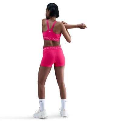 Nike Pro W NP LS BRA TT GRX RUSH PINK/PINK FOAM/WHITE dámská sportovní podprsenka