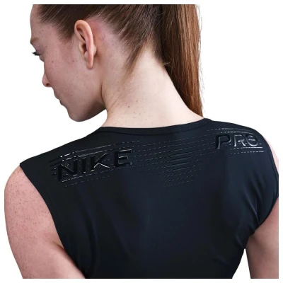 Nike Pro W NP TANK GG GRX BLACK/WHITE dámské tréninkové tričko