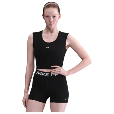 Nike Pro W NP TANK GG GRX BLACK/WHITE dámské tréninkové tričko
