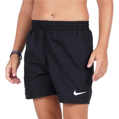 Nike Swim 4 inch VOLLEY SHORT BLACK-BLACK chlapecké plavky